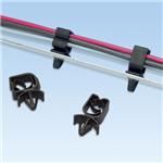 Cable Management, Harness Clip Nylon 6/6 Black Push Barb 12mm