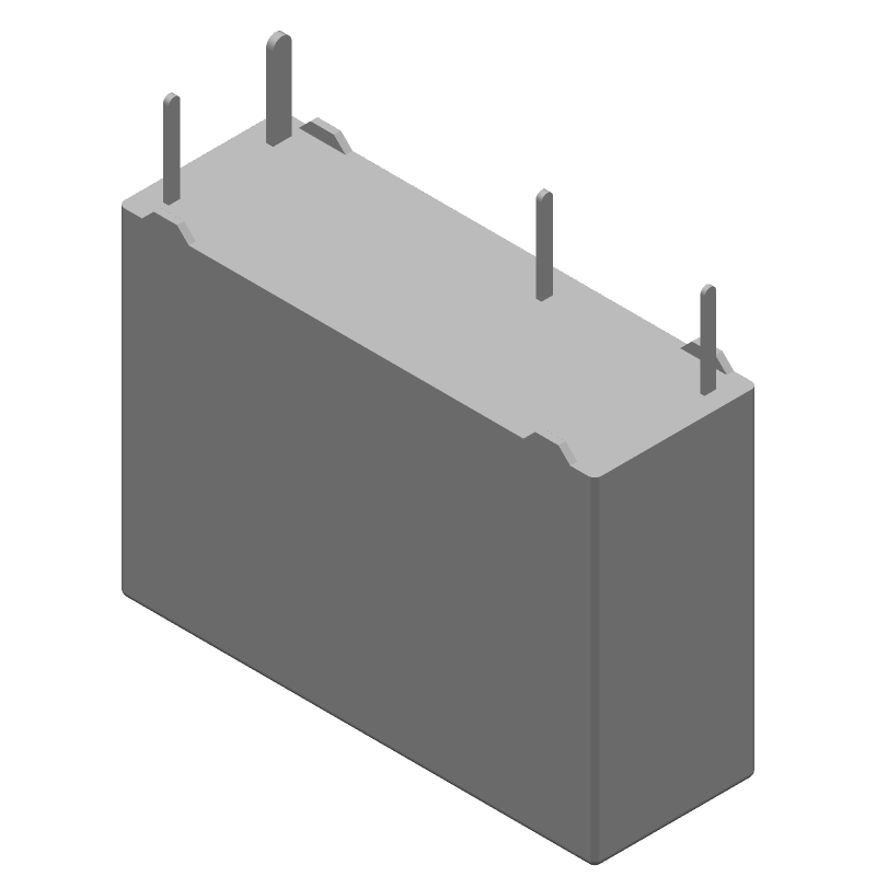 24VDC 3A SPST-NO Power Relay, Through Hole, 200mW