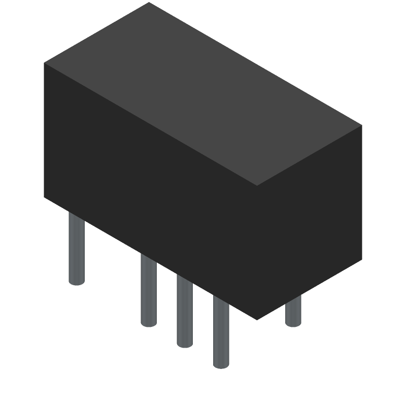 DPDT 1A 110VDC General Purpose Relay, 24VDC Coil, Through Hole