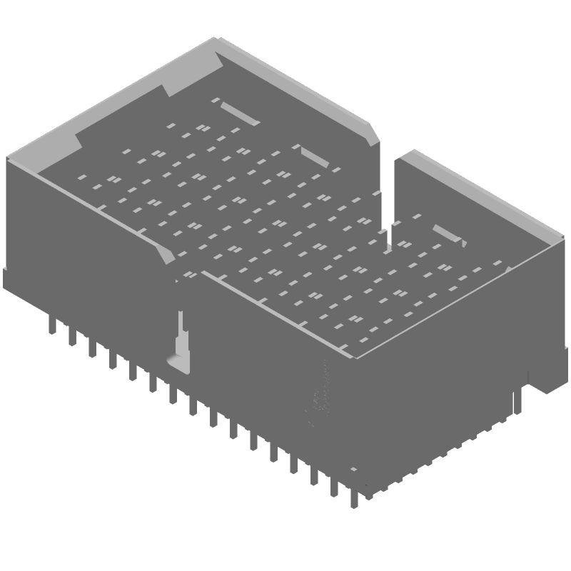 192 Pos 1.9mm Press-Fit Backplane Connector, 10Gbps, 250V