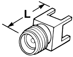 SMA RF Connector, 4GHz, Male, Solder, Thru-Hole, Gold