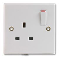 MEM   F3100   SOCKET, 13A, 1GANG SWITCH