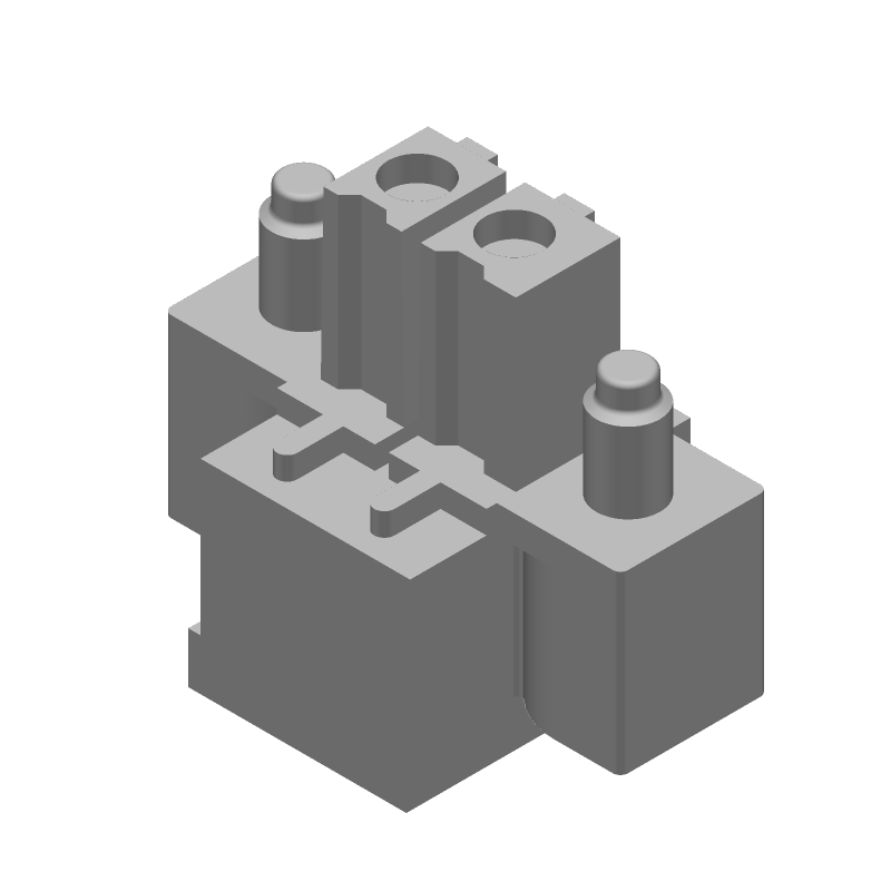 2 Pos Wire-to-Board Terminal Block, 11A, 300V, Green