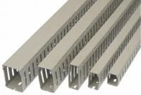 Betaduct Grey PVC Open slot Slotted Trunking Slotted Panel Trunking, W50 mm x D25mm, L2m