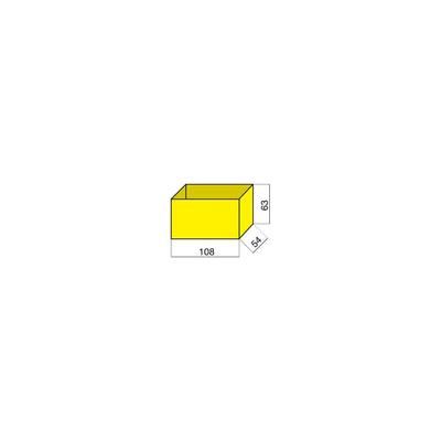 Alutec Yellow insert compartment for organiser boxes 108 x 54 x 63 mm