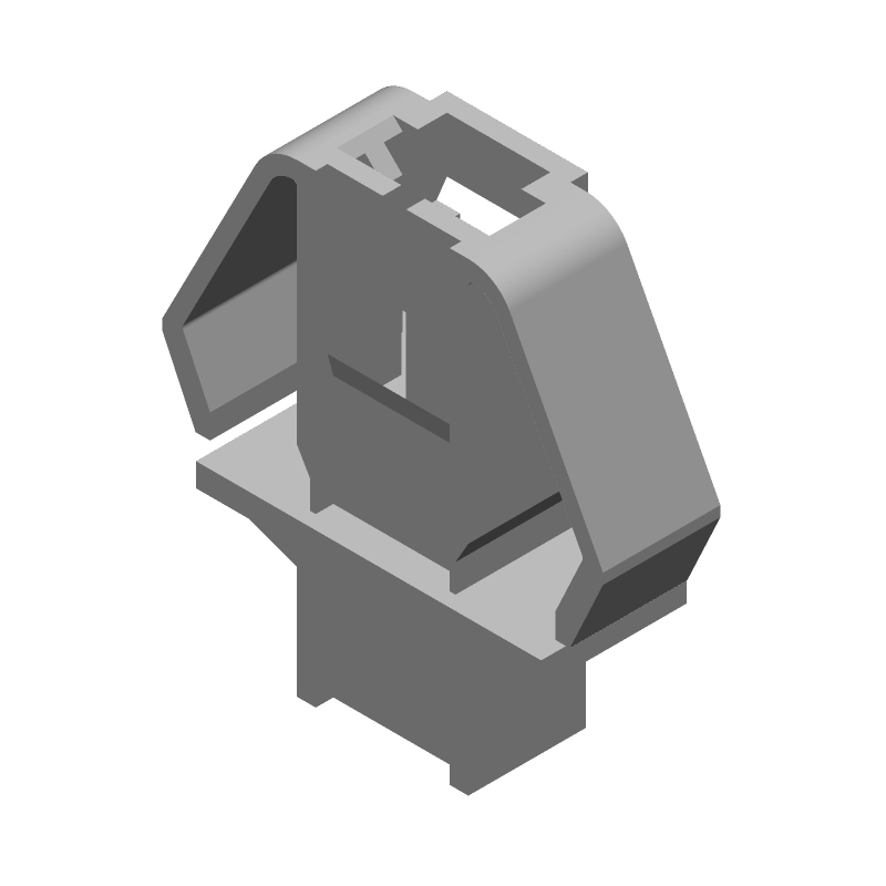 2 Pos Black Thermoplastic Connector Shroud, 3A, 2.54mm Pitch