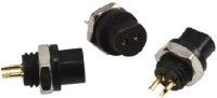 2 pole black socket,1mm