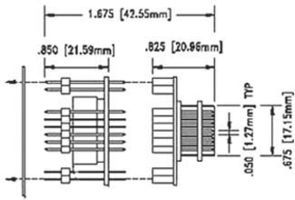 PLCC SOCKET, 44 POSITION, THROUGH HOLE; Convert From:44-PLCC; Convert To:44-PLCC; Pitch Spacing:2.54mm; Row Pitch:-; Product Range:-; Connector Type:PLCC Socket; No. of Contacts:44; No. of Positions:44 ;RoHS Compliant: No