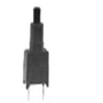 Switch Push Button ON Mom SPDT Short Round Plunger 20VAC 20VDC 0.4VA Momentary Contact Thru-Hole PC Pins