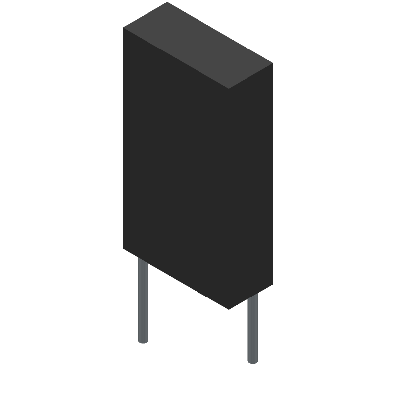PTC Resettable Fuse 0.3A Hold, 0.6A Trip, 60V, 40A, 0.5W, Radial