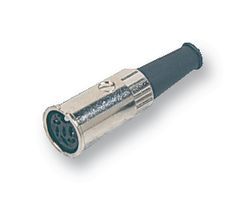 PREHKEYTEC         71506-080/0800             DIN Audio / Video Connector, 8 Contacts, Jack, Cable Mount, Tin Plated Contacts, Zinc Body