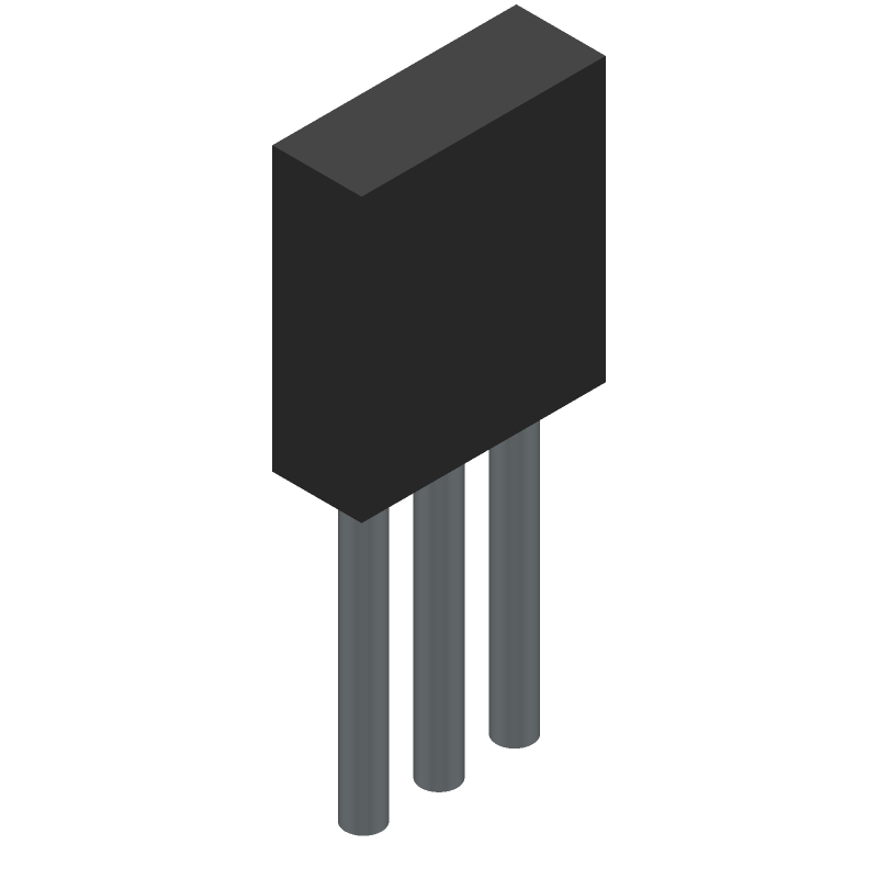Hall Effect Sensor, 3mT Min, 15mT Max, Plastic/epoxy, Rectangular, 3 Pin, Through Hole Mount, SIP-3