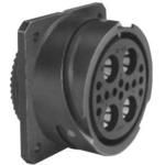 10-Pin Wall Mount Circular Socket, 700VDC, 125°C, Solder Termination
