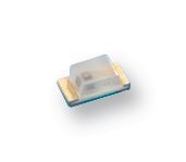 Green Diffused 0603 SMD LED, 15mA, 528nm, 135° Viewing Angle