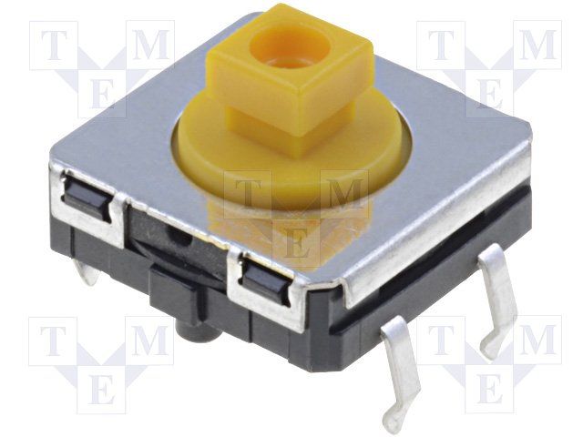 Tactile Switch SPST 50mA 24VDC Thru-Hole Projected Plunger