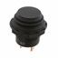 Pushbutton Switch, GPB Series, SPST, (OFF)-ON, Non-Illum, Black, 10A, 125VAC, .250" QC