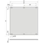 Front Panel 6 HE 14 TE, 30818-528, Schroff