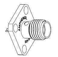 Conn SMA 0Hz to 18GHz 50Ohm Solder ST Panel Mount F Gold