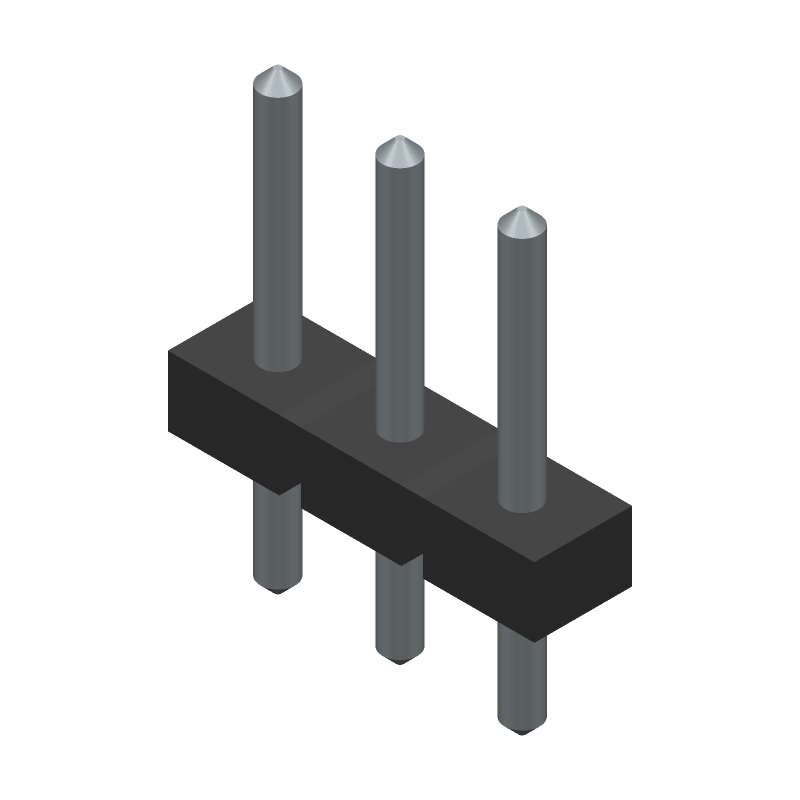 3 Pos 3.5mm Straight Header, 8A, 300V, Thru-Hole