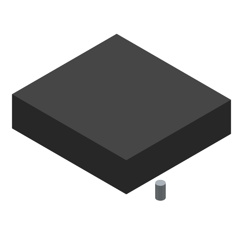 Heat Sink Passive BGA Pin Array Push Pin 14.2°C/W Black Anodized