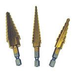 3 Piece Step Drill Bit Set