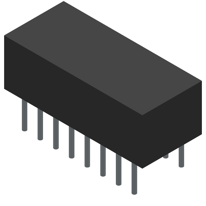 8-Pos SPST Slide DIP Switch, 0.15A 30VDC, Thru-Hole PC Pins