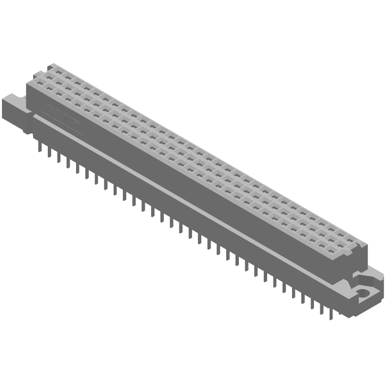 64 Pos 2.54mm Press-Fit DIN 41612 Backplane Connector