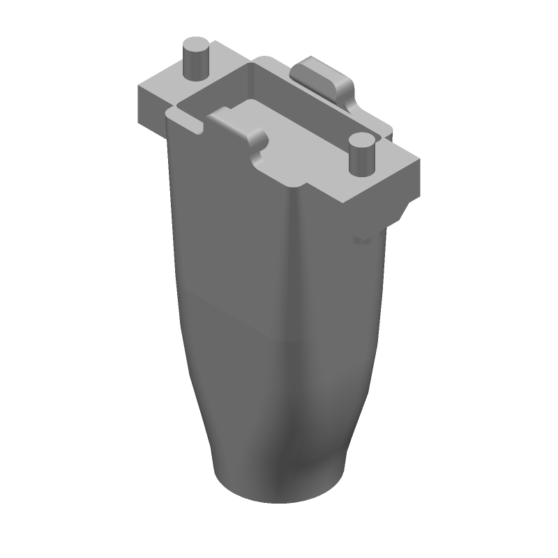 Shielded Metal Backshell, Straight, 9 Pos, E Shell Size