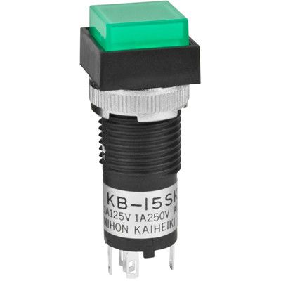 Switch Push Button ON (ON) SPDT Square Button 1A 250VAC 30VDC Momentary Contact Panel Mount Solder Lug