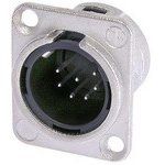 7-Pin Male Solar Power Connector, 5A, 50V, Solder, Panel Mount