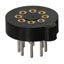 TO-5 Transistor Socket, 8 Pos, Gold, 3A, 1kV, TH