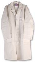 COAT, WAREHOUSE, 108CM, WHITE; Clothing Style:Coverall; Clothing Colour:White; Clothing Size:-; Clothing Material:Cotton, Polyester; Product Range:-; Clothing Type:Coat; Colour:White; External Length / Height:100cm; Material:Polyester / Cotton; Safety Category:BS1006, BS2576, BS4923/1A, BS5811; Size:1.08m