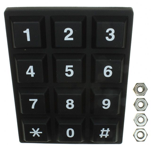 12Keypads and Keyboards Terminal Pins 3000000Cycles 10mA 24VDC 5.56N