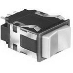 Rocker Switch, SPDT, Momentary, 0.1A, 125VDC, Solder/quick Connect Terminal, Rocker Actuator, Panel Mount,