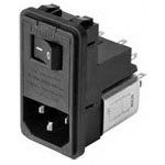 2A 250V Card Edge Connector, 3 Pos, Fuse, Snap-in