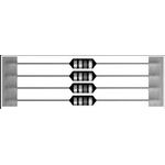 RF Choke Drum Core 10uH 10% 1MHz 70Q-Factor Ferrite 0.68A 0.49Ohm DCR AXL Automotive