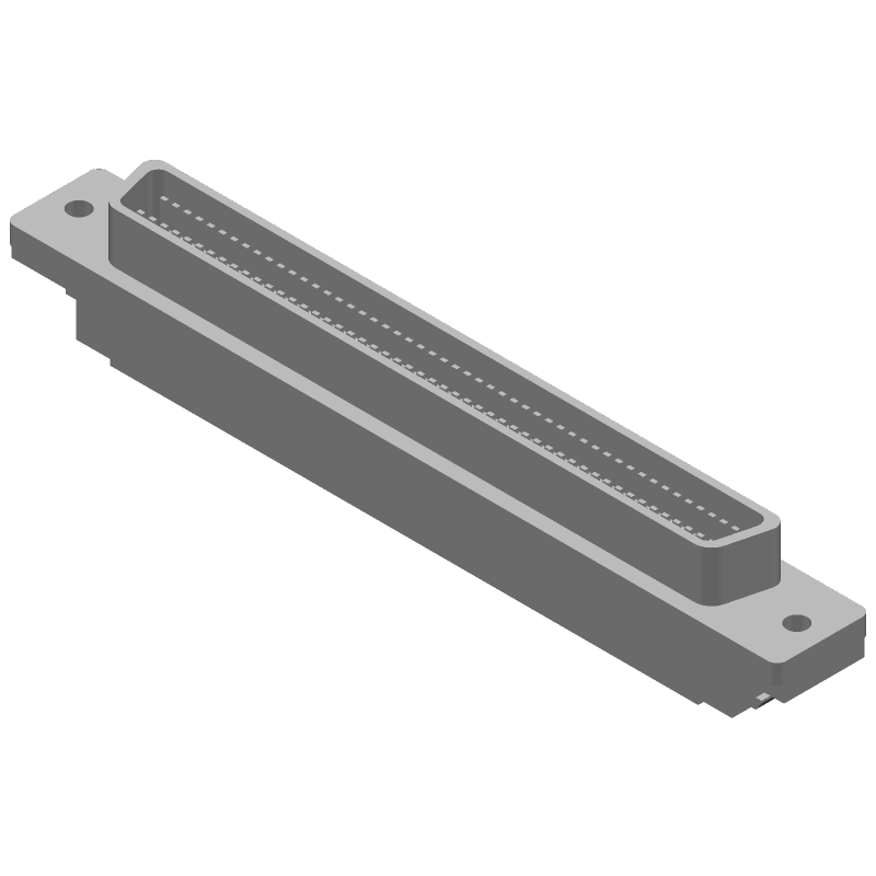 SCSI Connector 100 Pos RA Cable Mount IDC 1.27mm Pitch