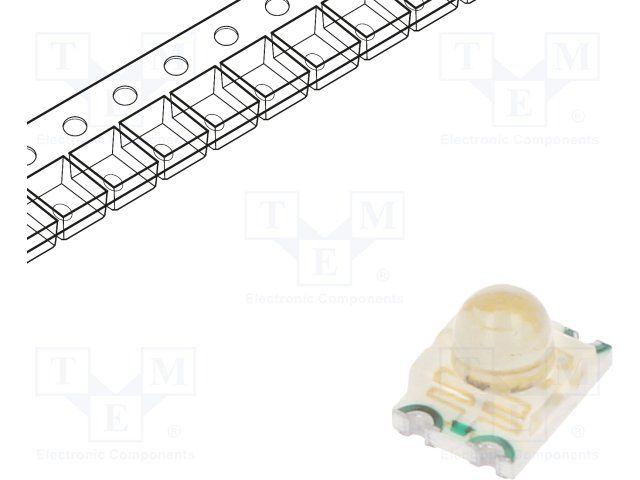 Dual Color LED, High Efficiency Red/green, Water Clear, T-3/4, 1.8mm, ROHS COMPLIANT, 3.20 X 2.40 MM, 2.40 MM HEIGHT, SURFACE MOUNT PACKAGE-4