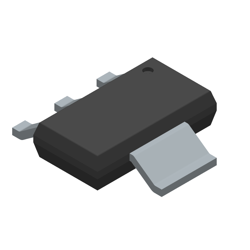 5V Fixed LDO Regulator, 0.5V Dropout, 0.1A, 4-Pin SOT-223