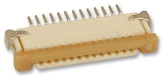 MOLEX   52207-1385   FFC / FPC Board Connector, ZIF, Surface Mount, Receptacle, 13 Contacts, Top, 1 mm