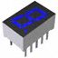 Blue 7-Seg LED Display, 1-Char, DIP, 10mA, 3.6V