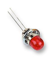 CAMDENBOSS IND509213-LED-T/RD LED Panel Mount Indicator, Red, 6.5 mm, Not Rated