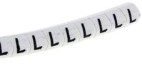 HellermannTyton Slide On Cable Marker L Black on White series Helagrip 2 5mm 250 markers