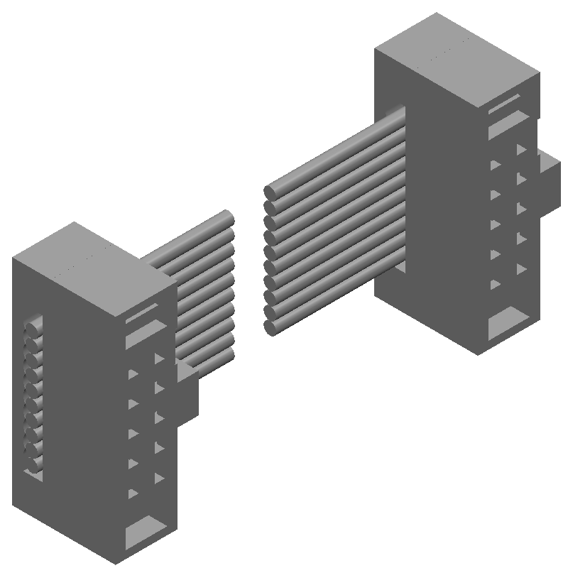 10 Pos IDC Ribbon Cable Assembly, 1.27mm Pitch, Gold Plated