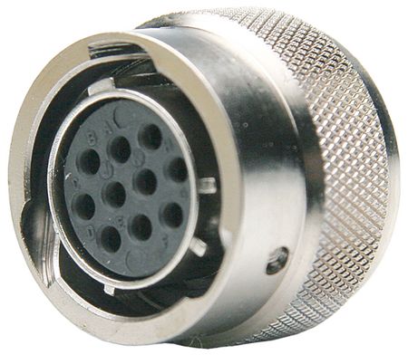 26 Pos Crimp Circular Connector, 7.5A, 150V, IP67/IP68, Zinc Alloy, Nickel