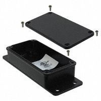 Enclosures, Boxes, & Cases 4.04 x 2.07 x 1.00 BLACK FINISH