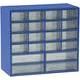 -Compartment Organiser Box, Component Storage Box, Blue, Alutec 630301