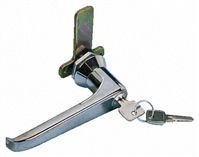Euro-Locks a Lowe & Fletcher group Company Chrome Plated Locking Handle, L-Handle