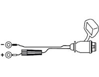 Weatherproof Battery Charger Connection Cord Set for AccuMate 612, OptiMate III, OptiMate PRO Charger