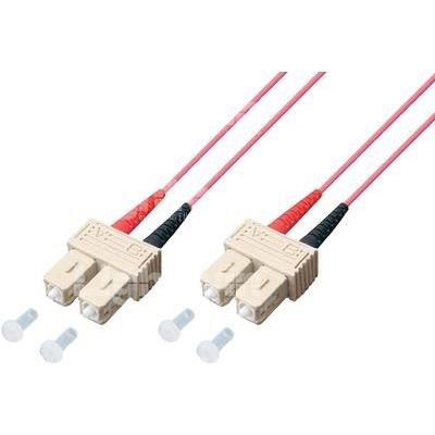 Lightwin LDP-50 SC-SC 2.0 OM4 Fibre Optic Cable Magenta